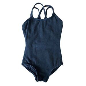 CAPEZIO Double Strap Camisole Leotard Girls 2-4 2T 4T Toddler Black Ballet Leo